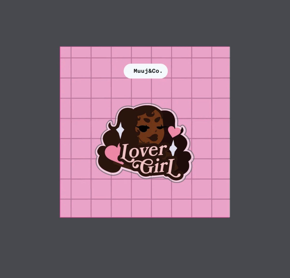 Lover Girl Acrylic Pin