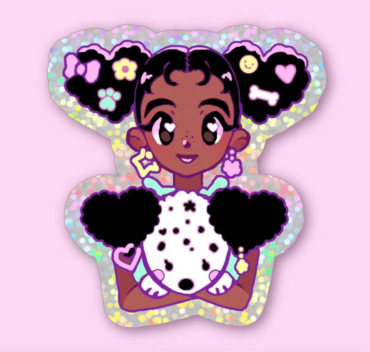 “Dollie” Glitter Holo Sticker