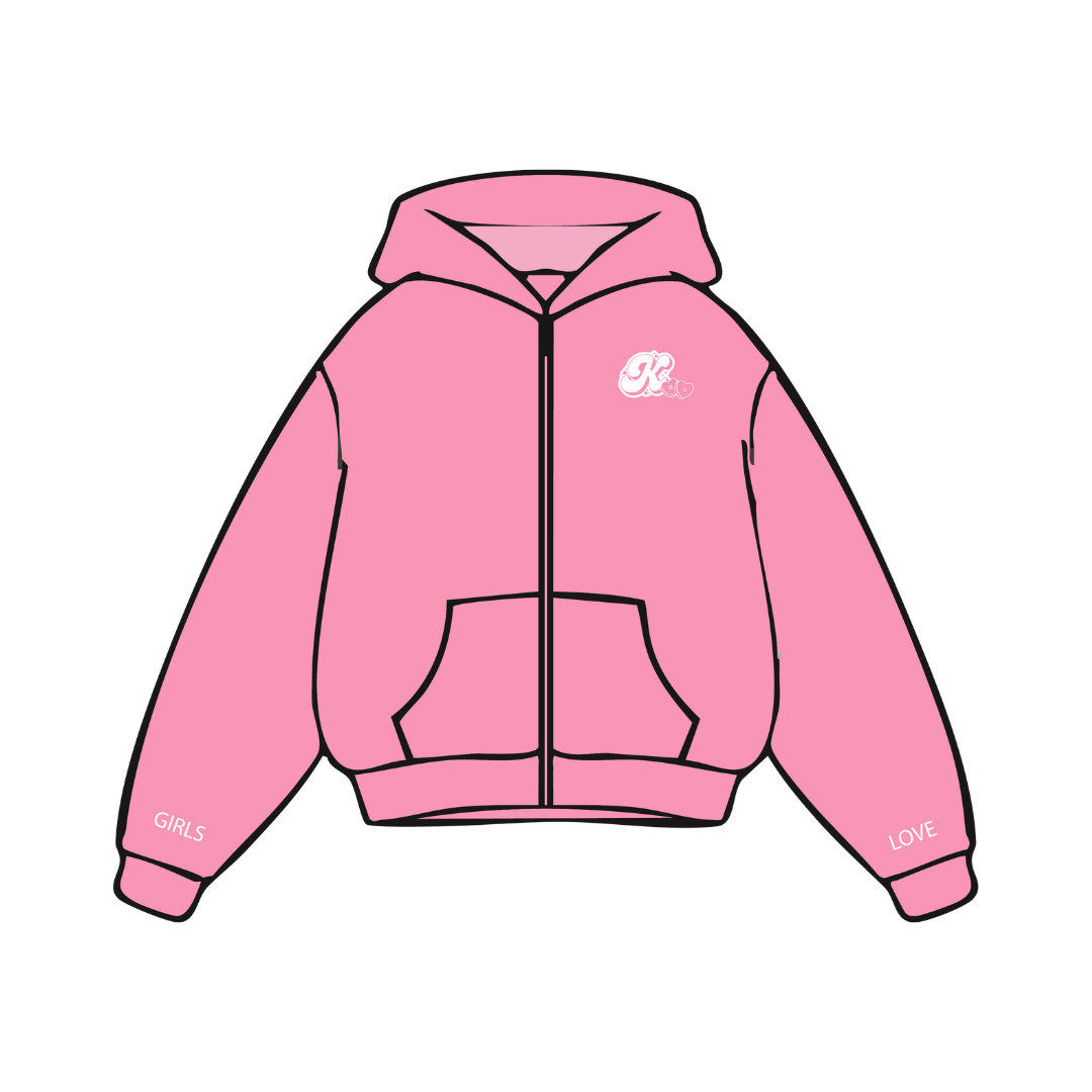 Hoodie | Girls Love - PK/WH