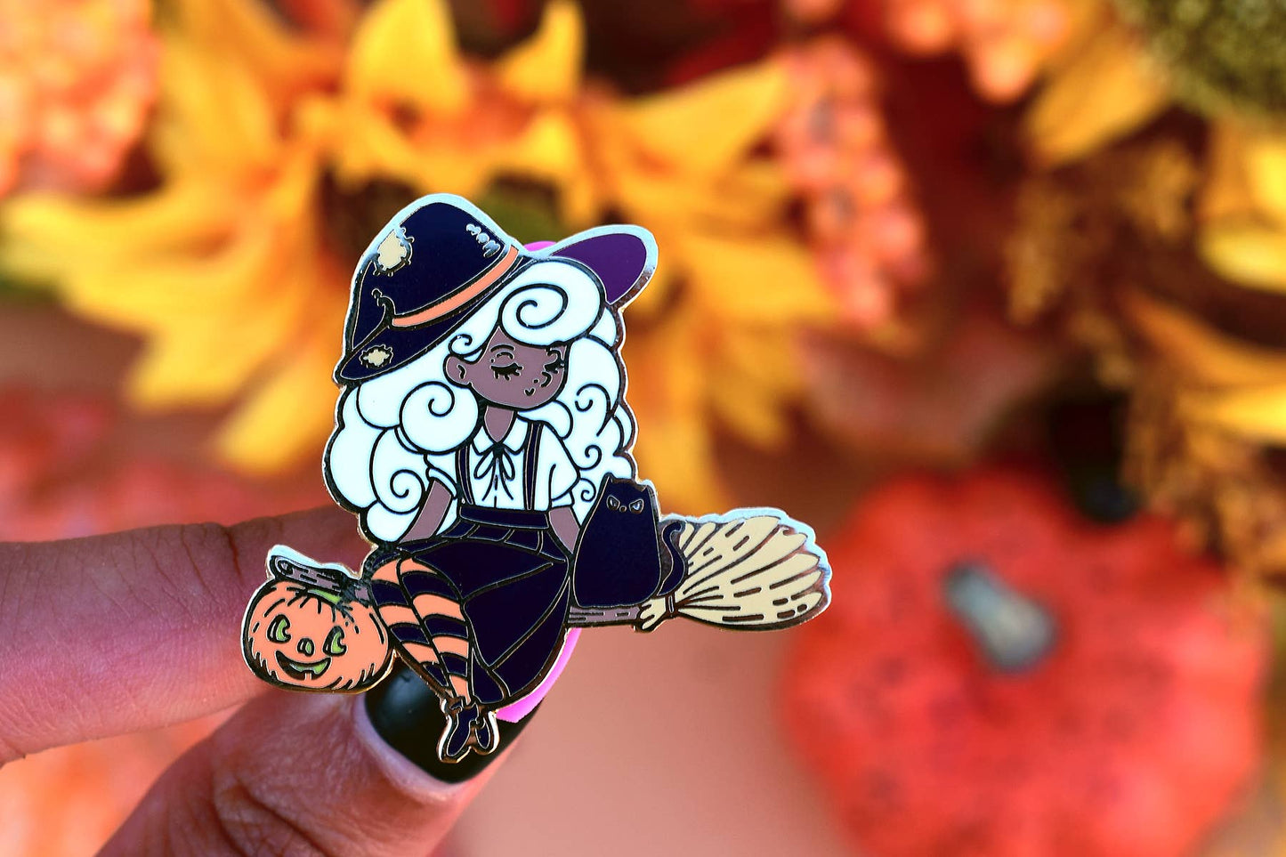“Black Girl Magic” Witch Enamel Pin