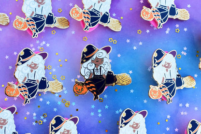 “Black Girl Magic” Witch Enamel Pin