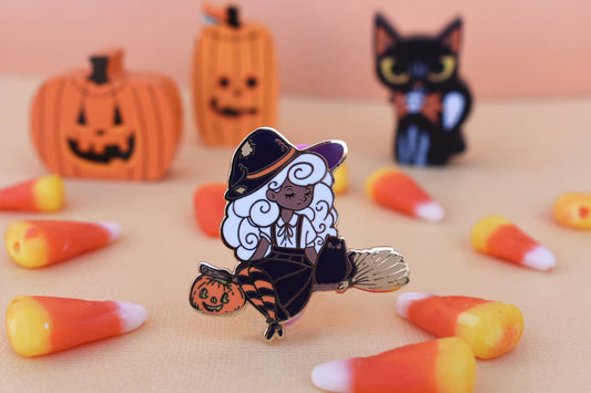 “Black Girl Magic” Witch Enamel Pin