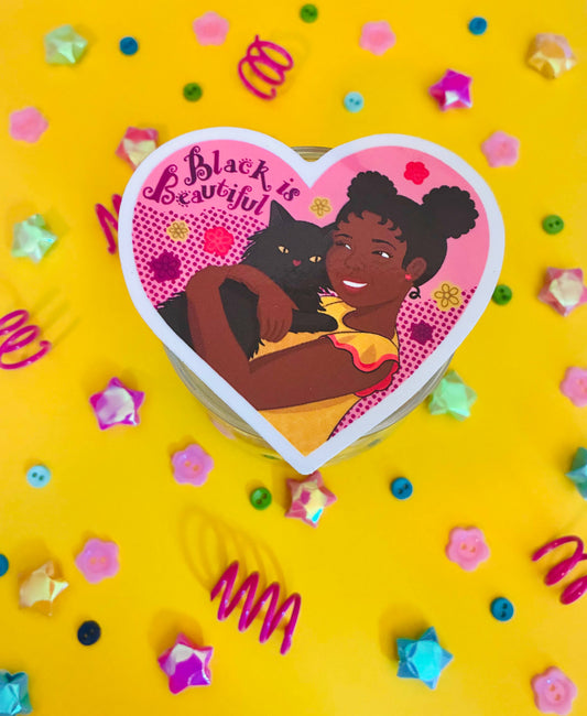 “Black is Beautiful” Sticker