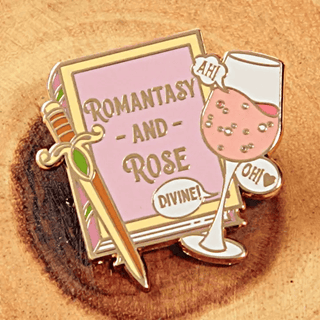 "Romantasy and Rose" Bookish Enamel Pin