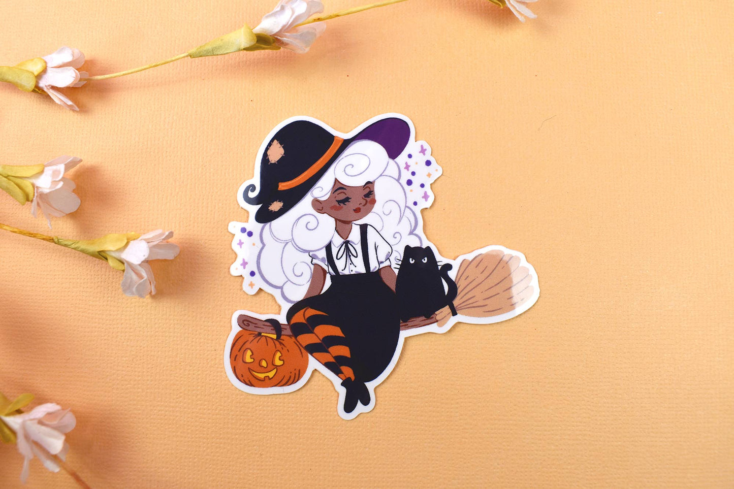 "Black Girl Magic" Witch Sticker