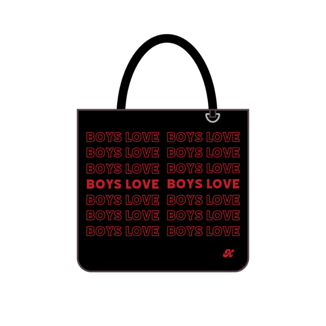 Tote Bag | Boys Love - BLK/RD
