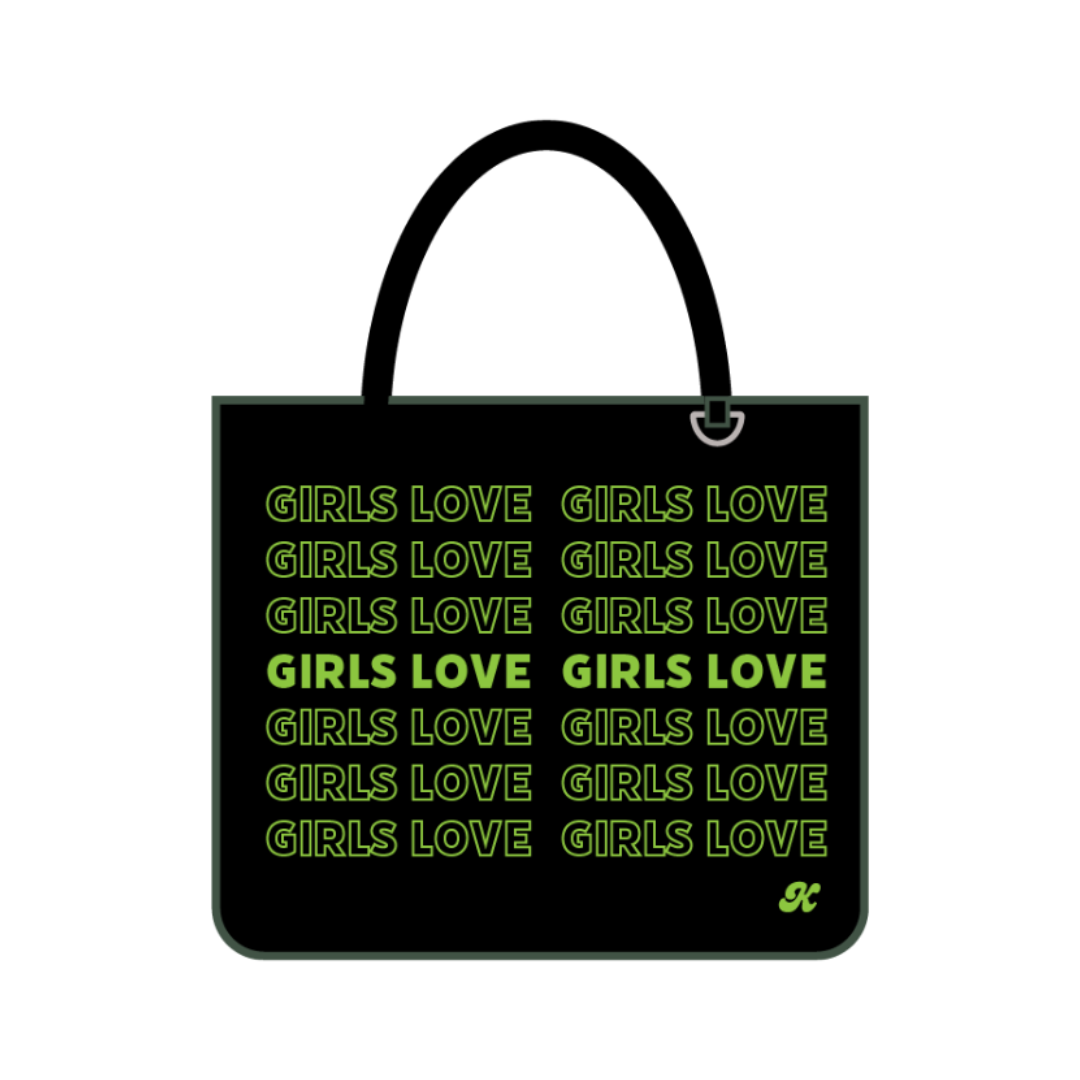 Tote Bag | Girls Love - BLK/GR