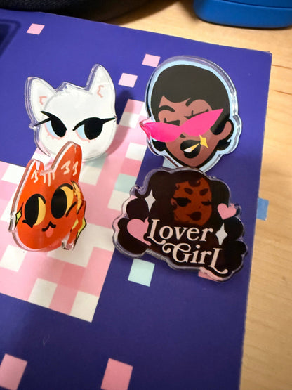 “Lover Girl” Acrylic Pin (Pre-Order)