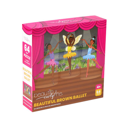 Beautiful Brown Ballet 64-Piece STEAM Jigsaw Puzzle