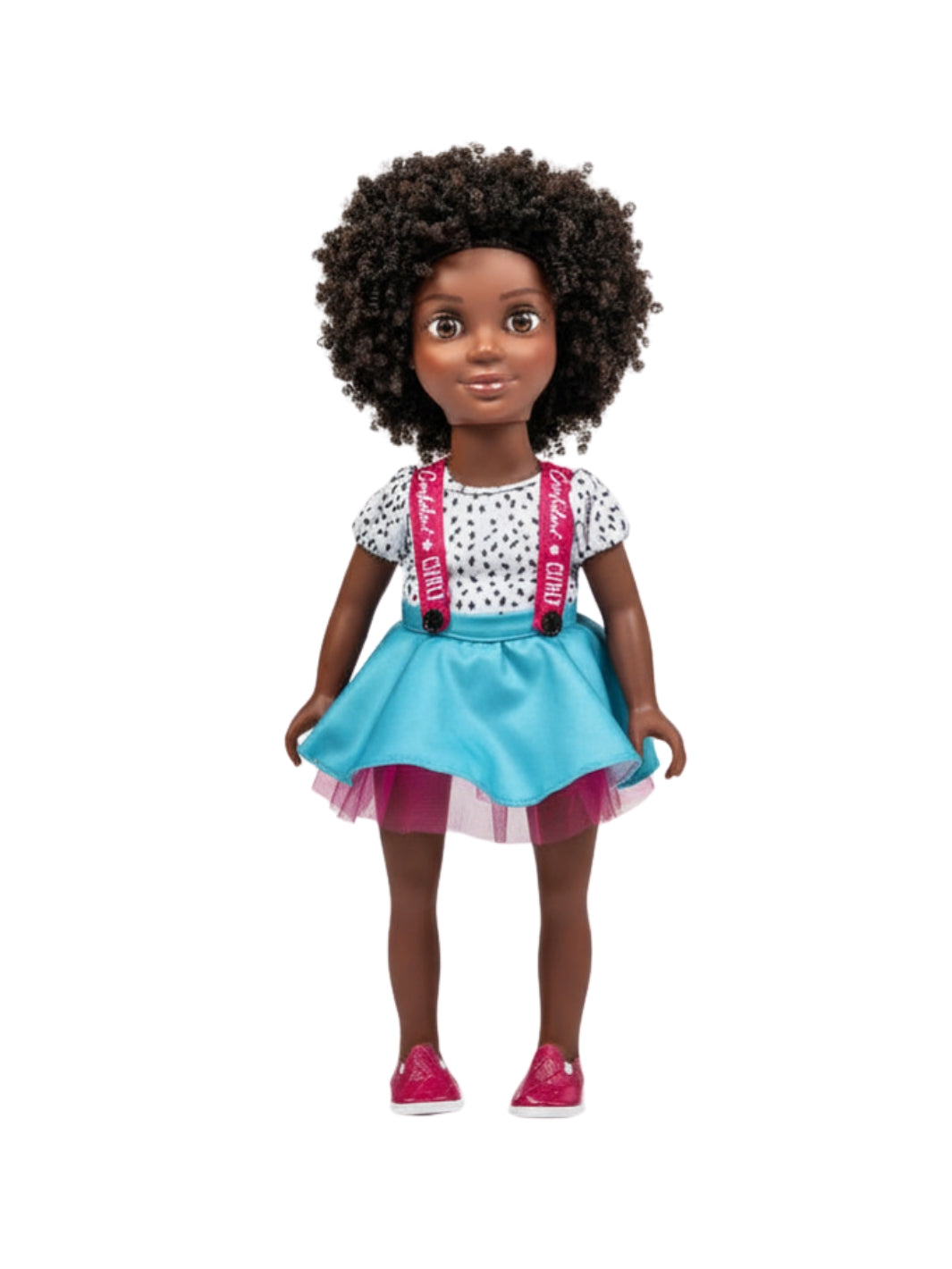 Bella 18-Inch Doll with Washable Natural Curly Hair