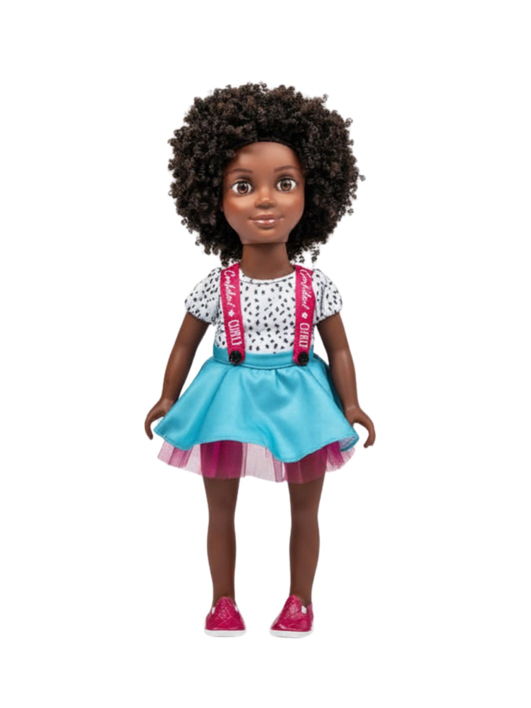 Bella 18-Inch Doll with Washable Natural Curly Hair