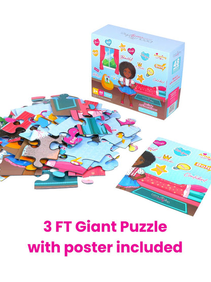 Bella's Affirmations 48-Piece Floor Puzzle and Poster