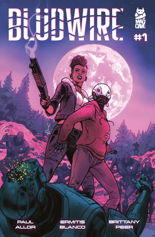 Blüdwire (Issue #1) by Pallie Paul Allor, Illustrated by Ermitis Blanco, Colorist Brittany Peer