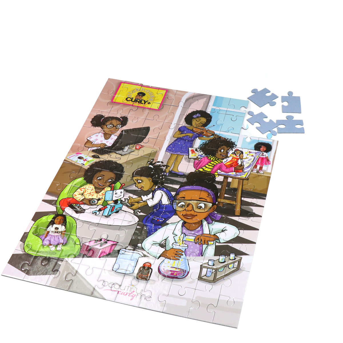 Curly and Confident Clubhouse 100-Piece STEM Puzzle