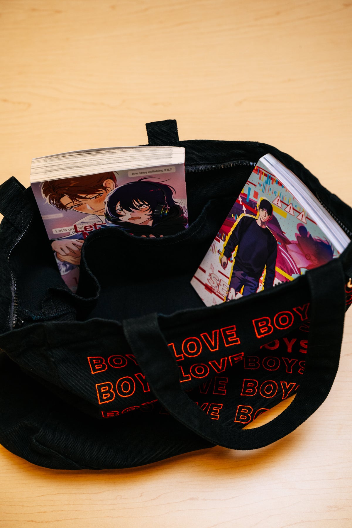 Tote Bag | Boys Love - BLK/RD