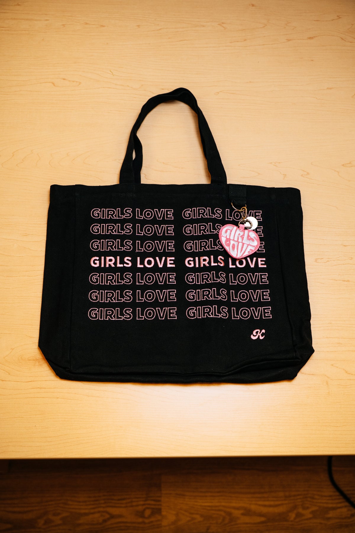 Tote Bag | Girls Love - BLK/PK