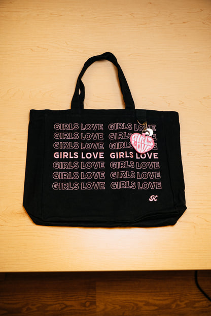 Tote Bag | Girls Love - BLK/PK
