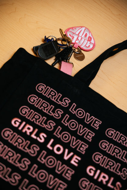 Tote Bag | Girls Love - BLK/PK