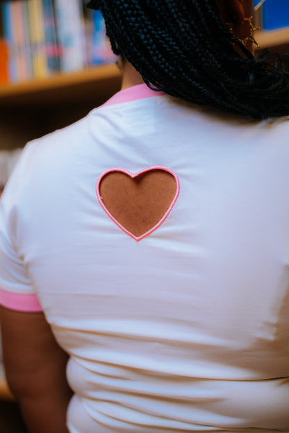 Tee | Girls Love - WH/PK