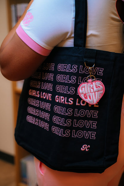 Tote Bag | Girls Love - BLK/PK