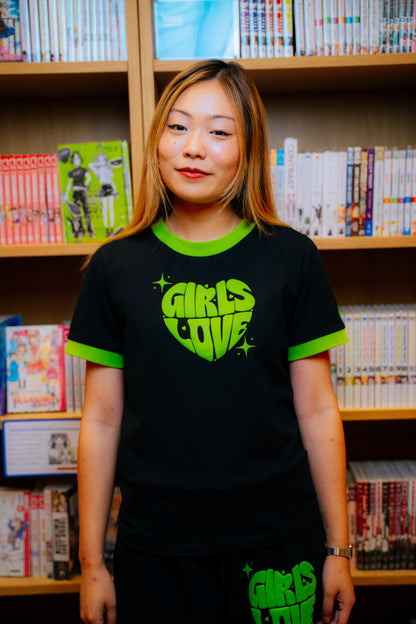 Tee | Girls Love - BLK/GR