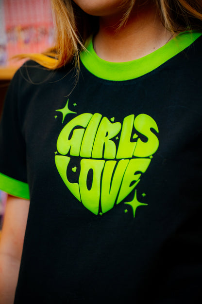 Tee | Girls Love - BLK/GR