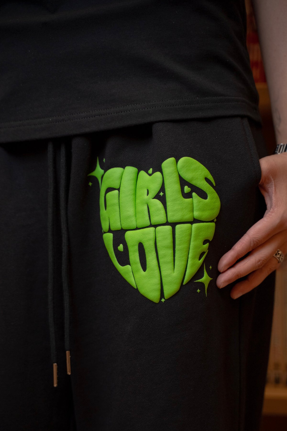 Pants | Girls Love - BLK/GR