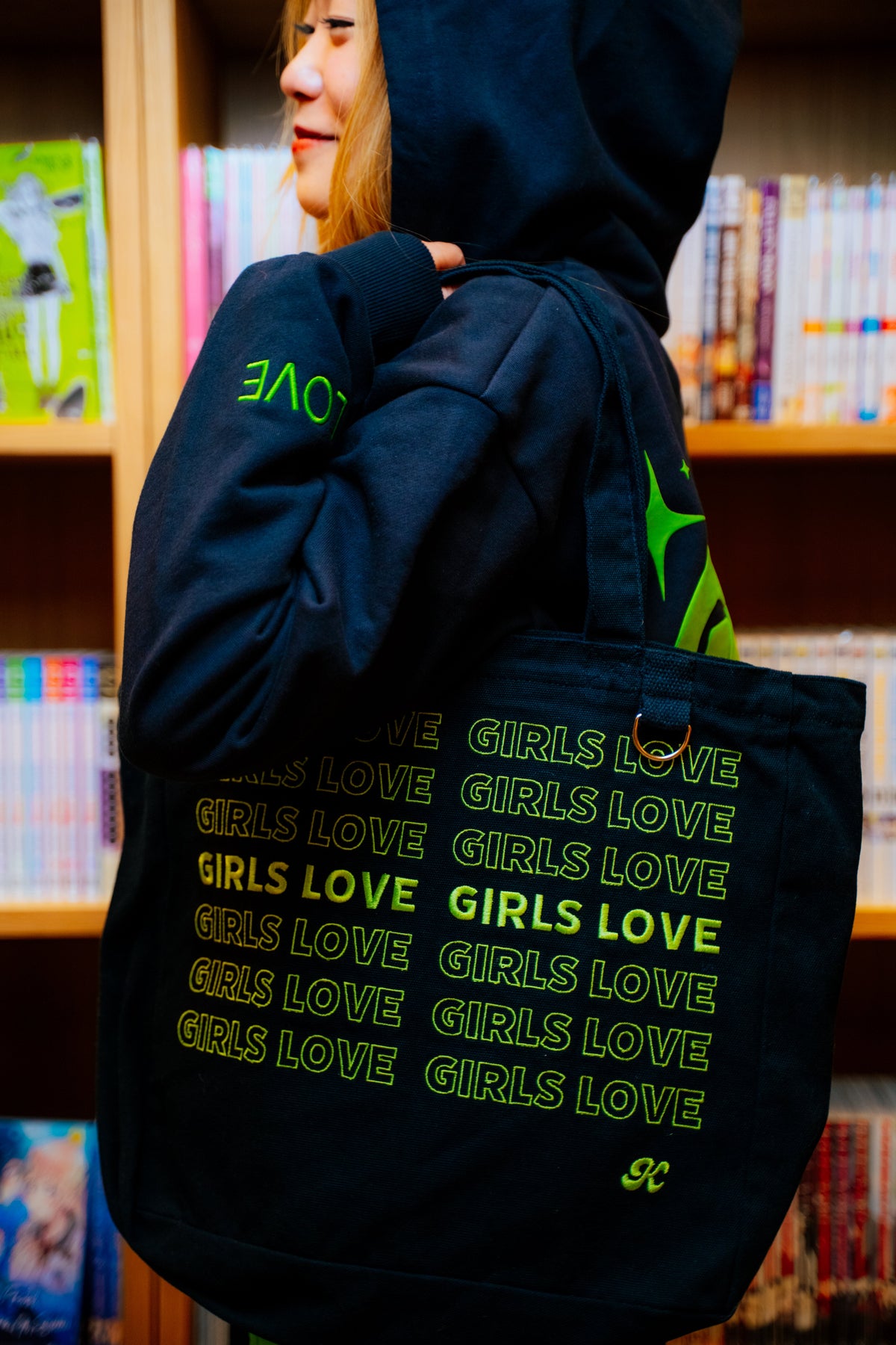 Tote Bag | Girls Love - BLK/GR