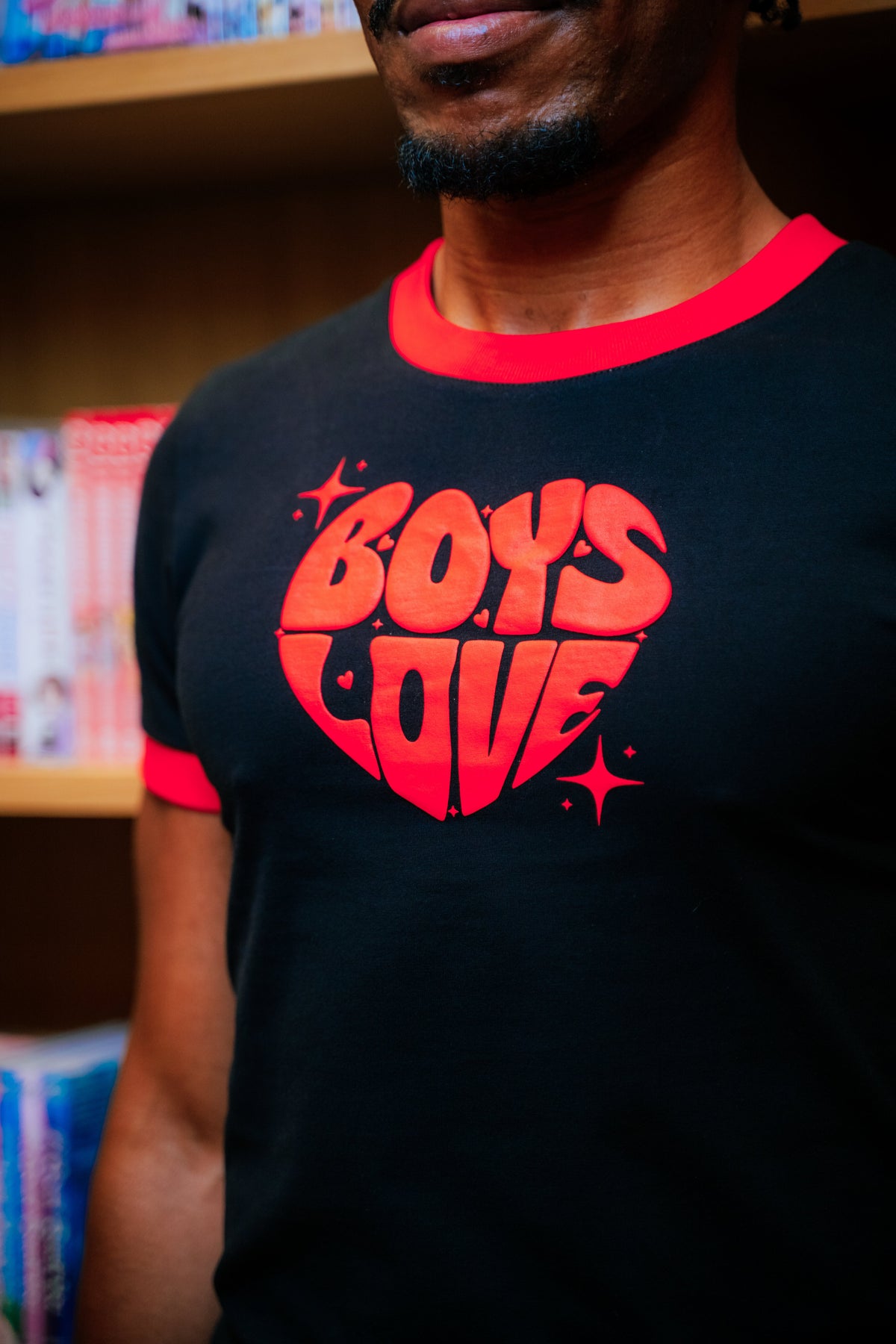 Tee | Boys Love - BLK/RD