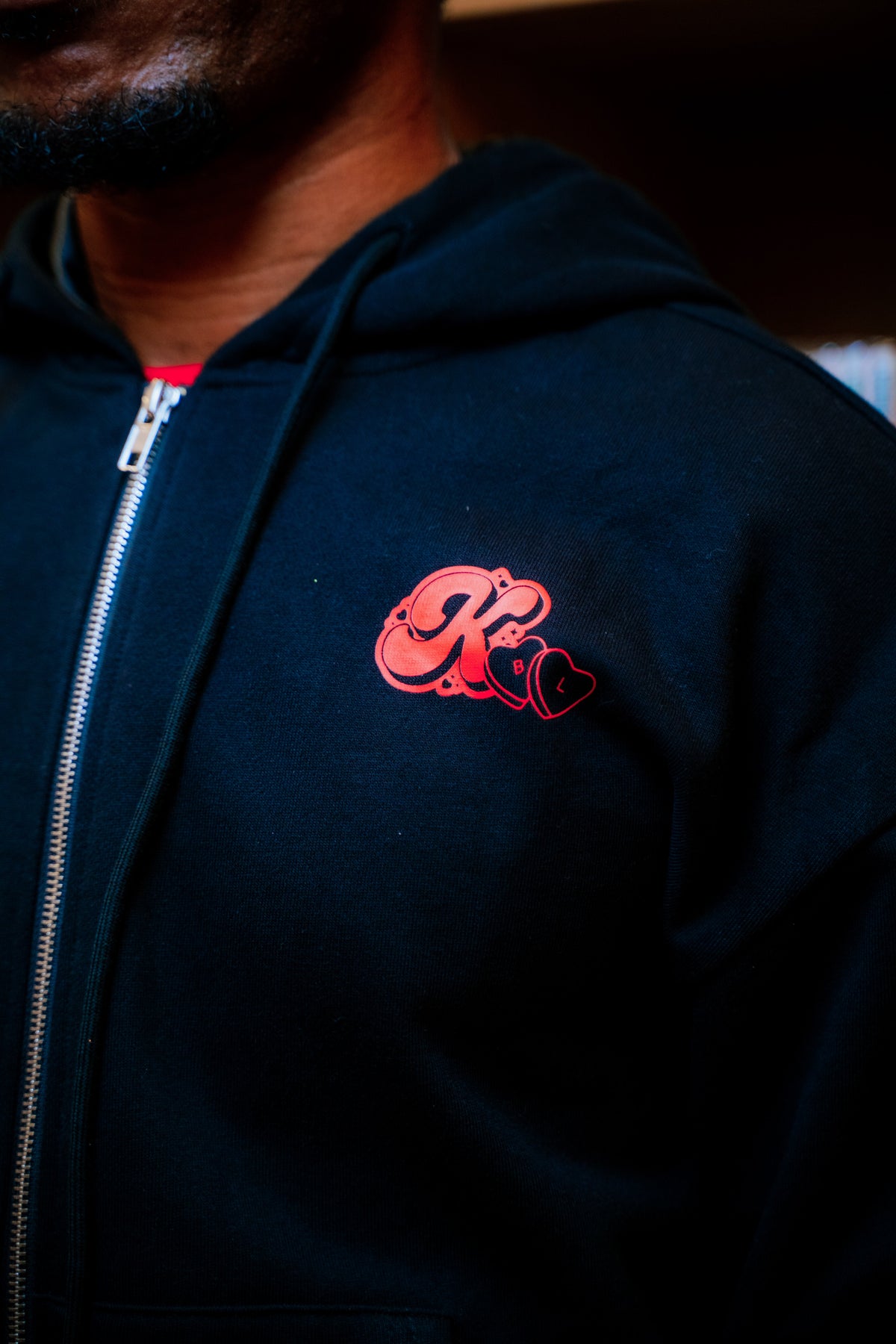 Hoodie | Boys Love - BLK/RD