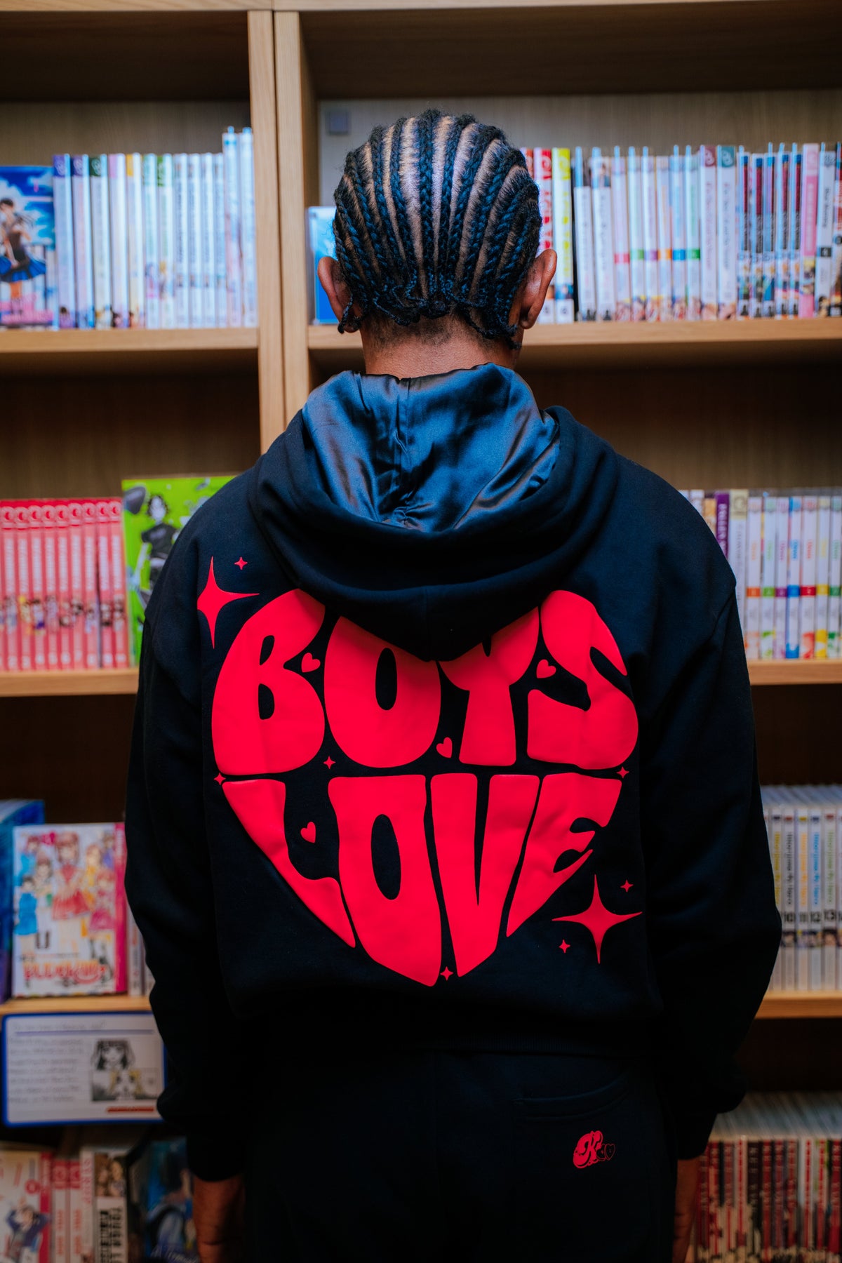 Hoodie | Boys Love - BLK/RD