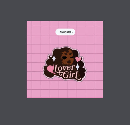 Lover Girl Acrylic Pin