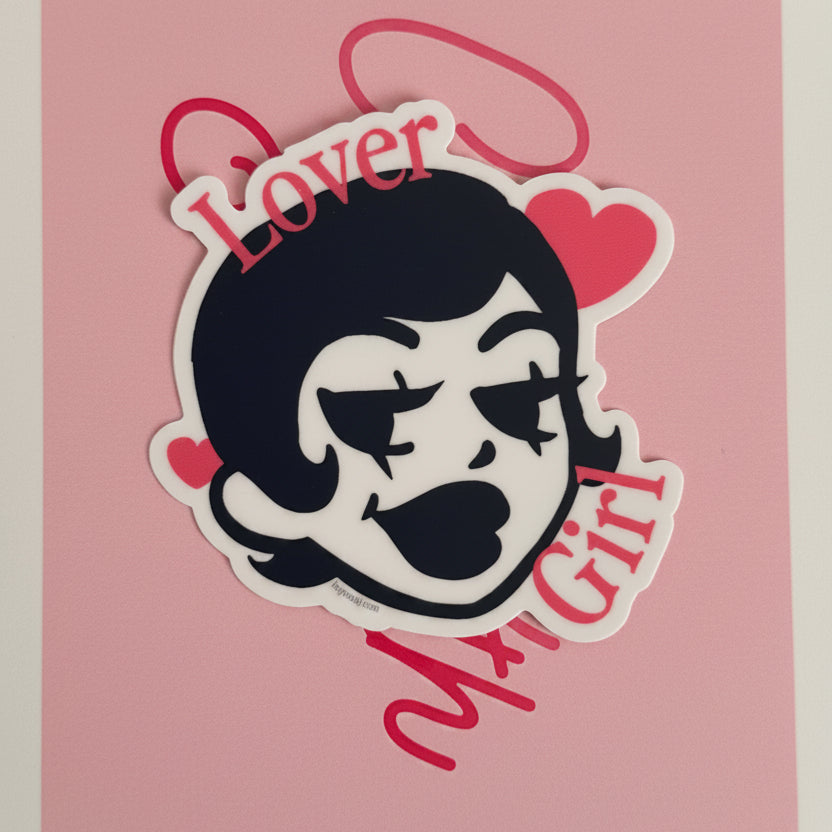 Lover Girl Romantic Vinyl Sticker