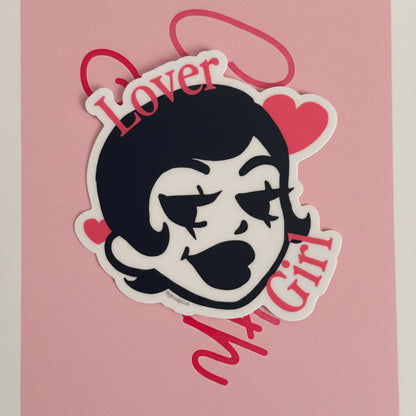Lover Girl Romantic Vinyl Sticker