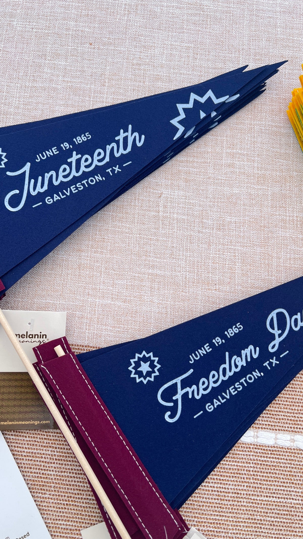 Juneteenth Pennant Flags