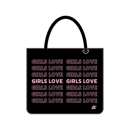 Tote Bag | Girls Love - BLK/PK