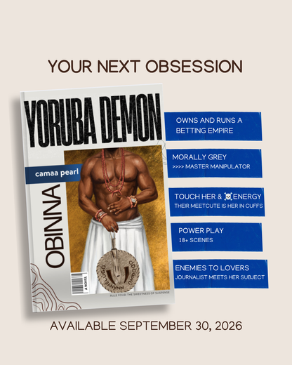 Yoruba Demon: Obinna (Yoruba Demon Billionaire Series, #3) by Camaa Pearl (Pre-Order)