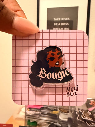 Bougie Acrylic Pin