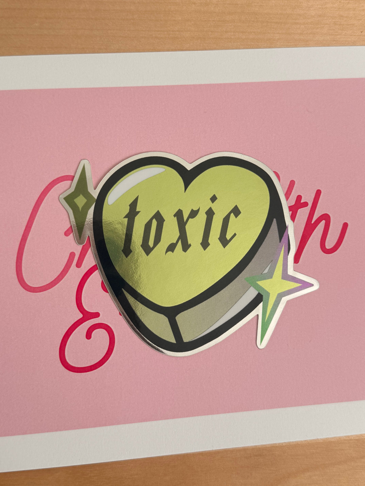 Toxic Candy Heart Sticker