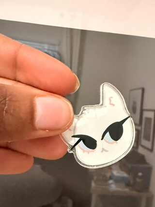 Spoiled Kitty Acrylic Pin