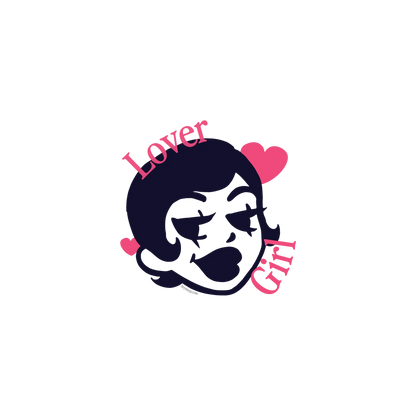 Lover Girl Romantic Vinyl Sticker