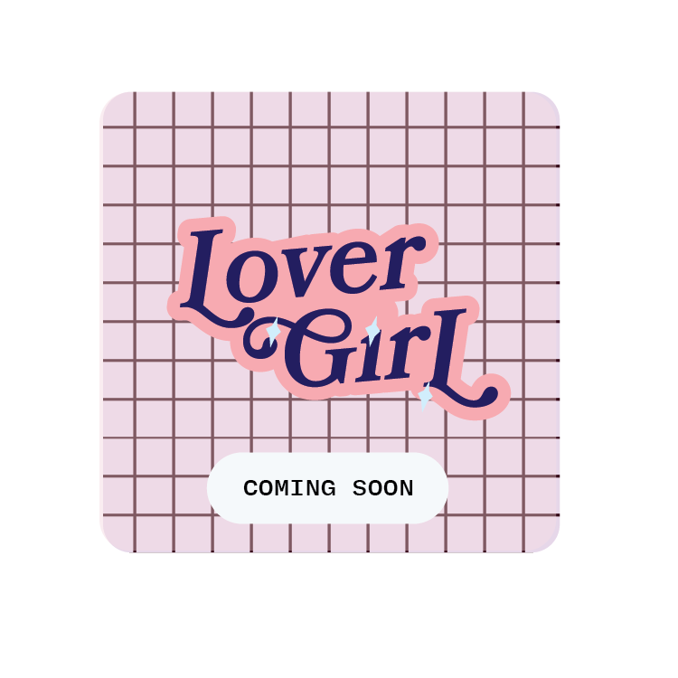 Lover girl Text Acrylic Pin