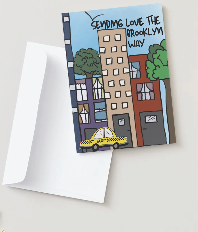 Sending Love the Brooklyn Way Greeting Card