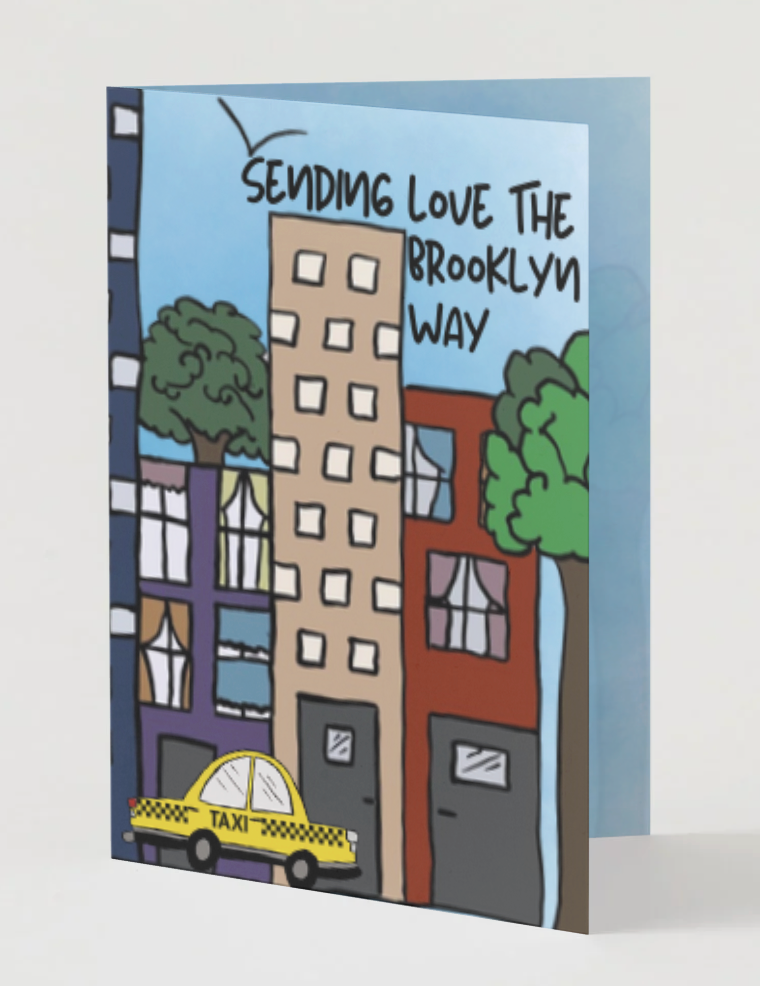 Sending Love the Brooklyn Way Greeting Card