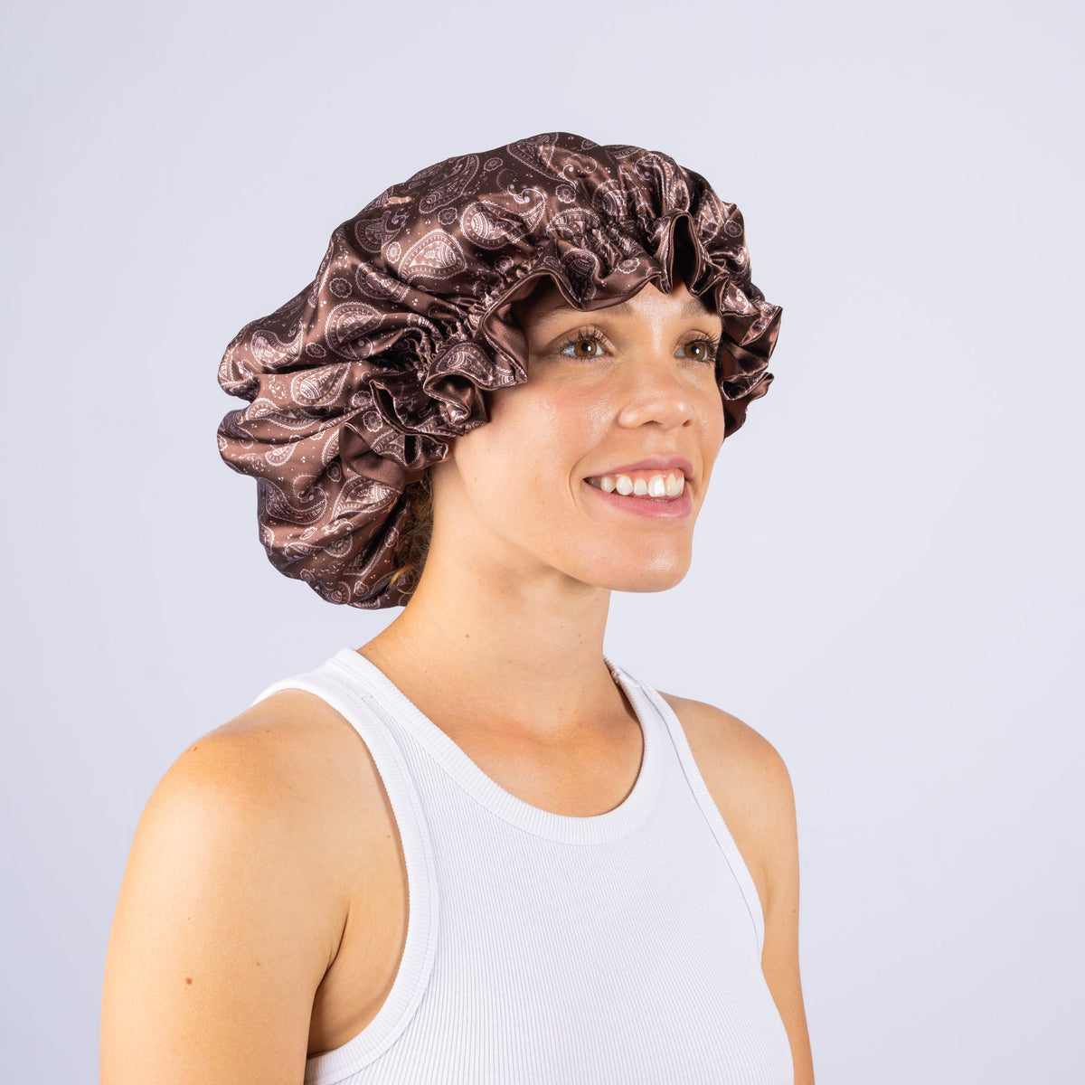 Classic Bonnet | Brown Paisley