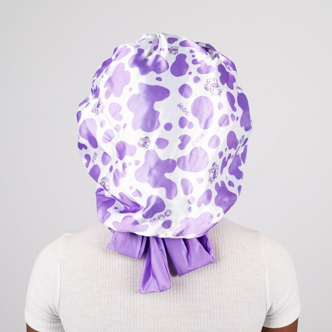 Tie Bonnet | Purple Cow
