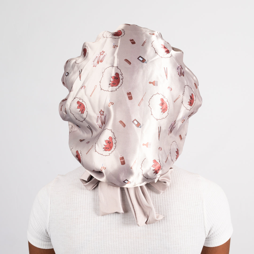 Tie Bonnet | Brown Kembeckled