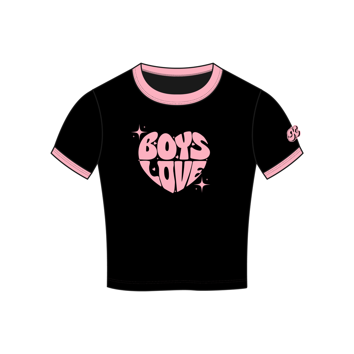 Tee | Boys Love - BLK/PK