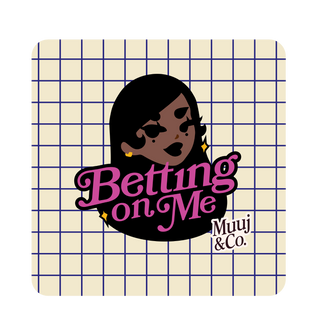 Betting on me Acrylic pin