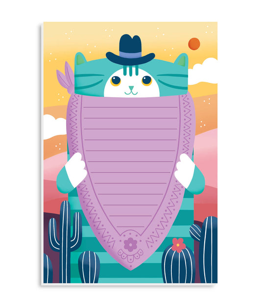 “Western Cowboy Cat” Notepad